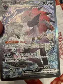 N's Zoroark EX 286/217 Ascended Heroes Special Illustration Rare Nice! - Image 3