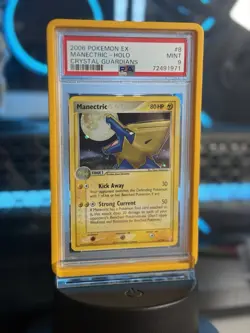 Pokemon Manectric EX 8/100 Crystal Guardians Holo Rare PSA 9 TCG Card - Image 3