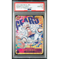 PSA 10 Monkey D. Luffy OP05-119 SEC Alt Art Gear 5 One Piece Card Japanese #684 - Image 1