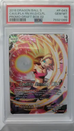 Caulifla Running Wild P-043 Promo Leader Foil Dragon Ball Super Card Game PSA 10 - Image 1