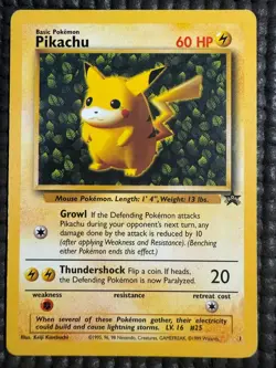 Pokemon Card Pikachu No. 1 Non Holo Black Star Promo MP - Image 1