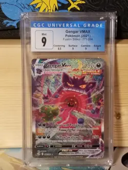 Pokemon Gengar VMax Fusion Strike Secret Rare Alt Art Card 271/264 CGC 9 - Image 1