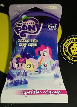 My Little Pony CCG Equestrian Odysseys Sealed Booster Pack Sleeved Card Game MLP - Image 1