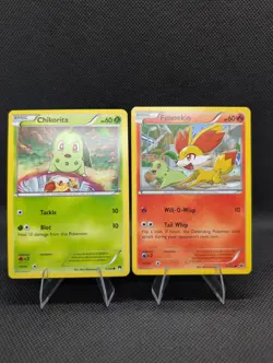 Pokemon Chikorita & Fennekin Connecting Art Cards- Fates Collide/Breakpoint - Image 1