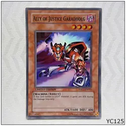Ally of Justice Garadholg HA01-EN015 Super Rare Limited Yugioh Card (A) (YC125) - Image 1