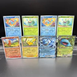 Pikachu Charmander Blastoise ex 151 Cosmic Holo - Pokemon TCG Promo Card Lot - Image 1