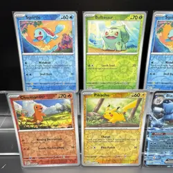 Pikachu Charmander Blastoise ex 151 Cosmic Holo - Pokemon TCG Promo Card Lot - Image 3