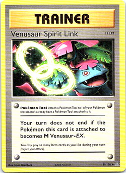 Venusaur Spirit Link 89/108 Pokemon XY Evolutions Light Play - Image 1