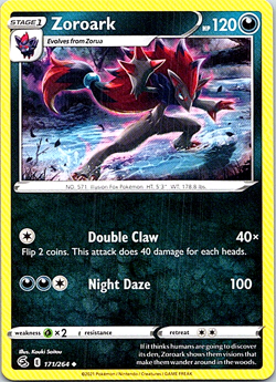 Zoroark 171/264 Pokemon Sword Shield Fusion Strike Regular Near Mint - Image 1