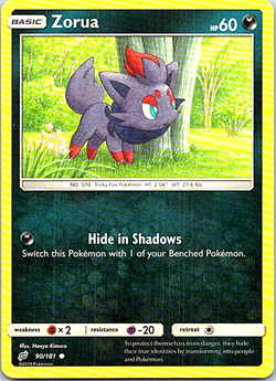 Zorua 90/181 Pokemon Sun & Moon Team Up Regular Light Play - Image 1