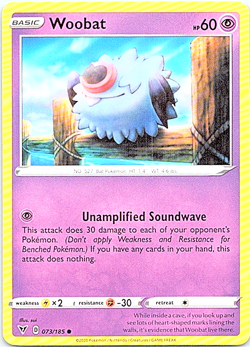 Woobat 073/185 Regular Pokemon Vivid Voltage Light Play - Image 1