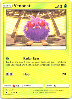 Venonat 9/214 Pokemon Unbroken Bonds Light Play - Image 1