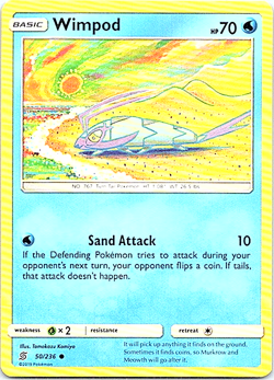 Wimpod 50/236 Pokemon Unified Minds Regular Light Play - Image 1
