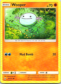 Wooper 96/214 Pokemon Unbroken Bonds Light Play - Image 1
