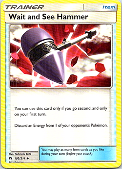 Wait And See Hammer 192/214 Pokemon Lost Thunder Regular Light Play - Image 1