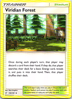 Viridian Forest 156/181 Pokemon Sun & Moon Team Up Regular Light Play - Image 1
