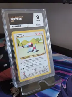 PORYGON 39/102 | POKEMON 1999-2000 BASE SET | ACE GRADED 9 MINT - Image 1