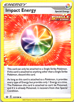Impact Energy 157/198 Regular Pokemon Chilling Reign Near Mint - Image 1