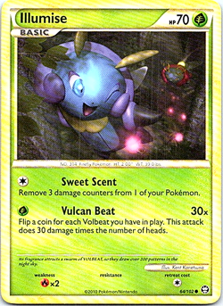 Illumise 64/102 Pokemon Triumphant Regular Light Play - Image 1