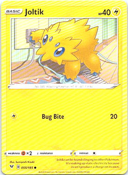Joltik 055/185 Regular Pokemon Vivid Voltage Light Play - Image 1