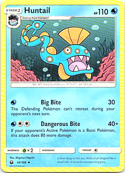 Huntail 42/168 Pokemon Celestial Storm Regular Light Play - Image 1