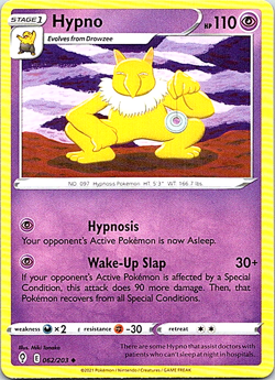 Hypno 062/203 Pokemon Evolving Skies Regular Light Play - Image 1