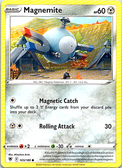 Magnemite 105/189 Pokemon Astral Radiance Regular Light Play - Image 1