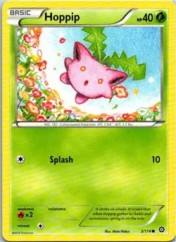 Hoppip 3/114 Common Regular Pokemon Steam Siege Mint - Image 1