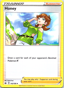Honey 142/198 Regular Pokemon Chilling Reign Near Mint - Image 1