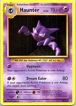 Haunter 48/108 Pokemon XY Evolutions Regular Light Play - Image 1