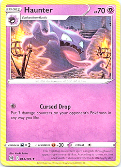 Haunter 065/196 Pokemon Lost Origin Regular Light Play - Image 1