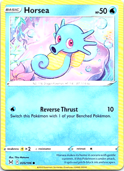 Horsea 035/196 Pokemon Lost Origin Regular Light Play - Image 1
