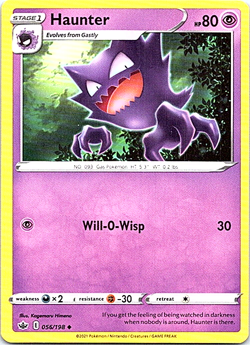 Haunter 056/198 Regular Pokemon Chilling Reign Near Mint - Image 1