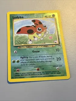 Ledyba 7/18 Southern Islands Pokemon Reverse Holo - MP - Image 2