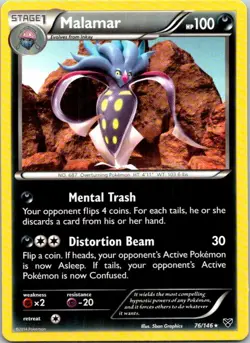 Malamar 76/146 Pokemon XY Base Set Near Mint - Image 1