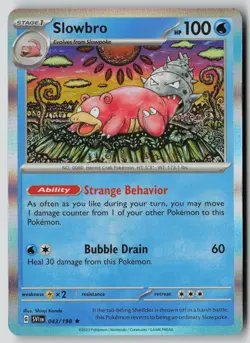 Slowbro 043/198 Rare Scarlet & Violet Pokemon Holo NM - Image 1