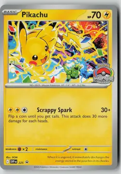 Pikachu (World Championship 2025) 225 Promo Scarlet & Violet Promo Pokemon NM - Image 1