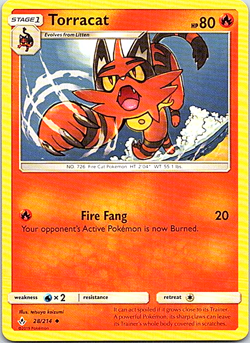 Torracat 28/214 Pokemon Unbroken Bonds Light Play - Image 1