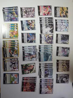 One Piece TCG Black Rob Lucci Deck, OP07-079, Sleeves Included - Image 1