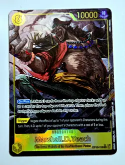 Marshall D. Teach OP16-119 One Piece The Time of Battle Sec Alt Art English NM/M - Image 1