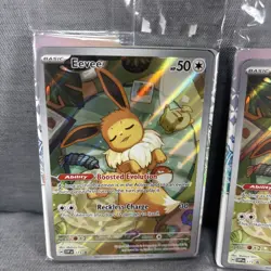 TWO (2) Eevee 173 Sv: Scarlet & Violet Promo Cards Holo *SEALED* - Image 2