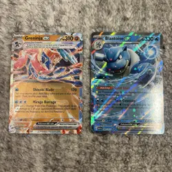 Greninja ex 106/167 Sv06 Twilight Masquerade Blastoise ex 009/165 SV 151 Holo - Image 1
