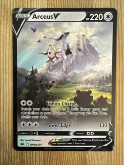 Arceus V SWSH204 - Pokemon Sword & Shield Promo Ultra Rare Card - NM - Image 1