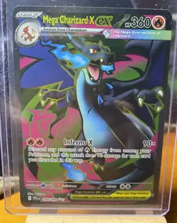 Mega Charizard x EX 109/094 Me02: Phantasmal Flames Holo Near Mint Pokemon - Image 2