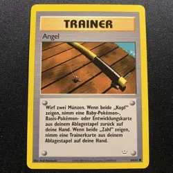German Angel 64/64 (Old Rod) NM/LP -Vintage Pokemon Card- Neo Revelation (a) - Image 1