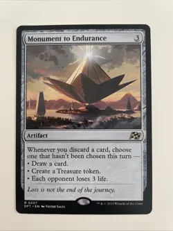 Monument to Endurance Aetherdrift Regular Card NM Condition - Image 1