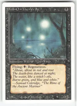 WILL-O'-THE-WISP R REVISED EDITION MAGIC: THE GATHERING NEAR MINT - Image 1