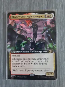 Black Widow, Agile Avenger (Extended Art) Rare Marvel Super Heroes Commander - Image 1