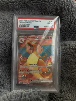 Pokemon TCG Charizard ex 183/165 SV 151 Holo Ultra Rare PSA 8 EN - Image 2