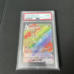 Pokemon SWSH Astral Radiance Machamp VMAX Rainbow Rare Secret 194/189 PSA 10 - Image 2
